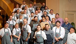 Various chefs at Gourmet & Grapes